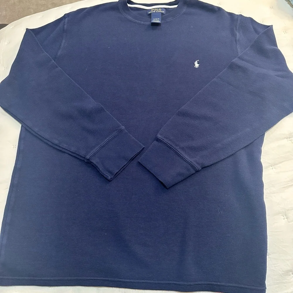 Polo Ralph Lauren Navy Cotton Crewneck Sweatshirt Size XL